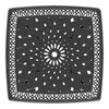 Yeah Depot - L32.28/35.43*W32.28/35.43-inch Cast Aluminum Patio Dining Table with Black Frame and Umbrella Hole