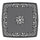 Yeah Depot - L37/39.37*W37/39.37-inch Cast Aluminum Patio Dining Table with Black Frame and Umbrella Hole