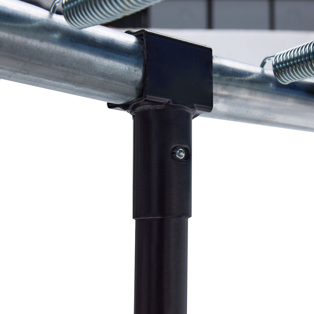 Yeah Depot - YC 14FT Recreational Trampolines with Enclosure for Kids and Adults with Patented Fiberglass Curved Poles Pumpkin-Blue