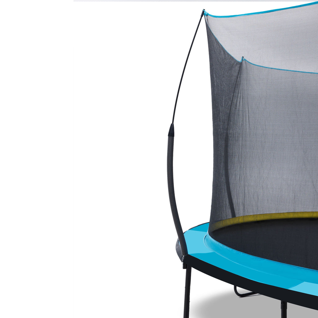 Yeah Depot - YC 14FT Recreational Trampolines with Enclosure for Kids and Adults with Patented Fiberglass Curved Poles Pumpkin-Blue