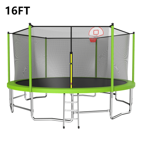 Yeah Depot - 16FT Big Trampoline Green