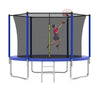 Yeah Depot - 10FT Trampoline for Kids, Basketball Hoop and Ladder, Outdoor Kids Trampoline with Safety Enclosure,Fast Assembly for Backyard Fun,ASTM Approved