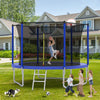 Yeah Depot - 10FT Trampoline for Kids, Basketball Hoop and Ladder, Outdoor Kids Trampoline with Safety Enclosure,Fast Assembly for Backyard Fun,ASTM Approved