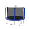 Yeah Depot - 10FT Trampoline for Kids, Basketball Hoop and Ladder, Outdoor Kids Trampoline with Safety Enclosure,Fast Assembly for Backyard Fun,ASTM Approved