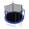Yeah Depot - 10FT Trampoline for Kids, Basketball Hoop and Ladder, Outdoor Kids Trampoline with Safety Enclosure,Fast Assembly for Backyard Fun,ASTM Approved