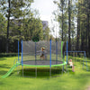 Yeah Depot - 14FT Trampoline with Slide and Swings, ASTM Approved Large Recreational Trampoline with Basketball Hoop and Ladder,Outdoor Backyard Trampoline with Net, Capacity for Kids and Adults