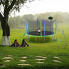 Yeah Depot - 14FT Trampoline with Slide and Swings, ASTM Approved Large Recreational Trampoline with Basketball Hoop and Ladder,Outdoor Backyard Trampoline with Net, Capacity for Kids and Adults