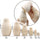 Aevvv - Blank Nesting Dolls Set 6 pcs Unpainted Russian Nesting Dolls Unfinished Doll Russian Matryoshka Dolls to Paint Blank Doll DIY Nesting Dolls