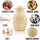 Aevvv - Blank Nesting Dolls Set 6 pcs Unpainted Russian Nesting Dolls Unfinished Doll Russian Matryoshka Dolls to Paint Blank Doll DIY Nesting Dolls