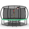 Yeah Depot - 12FT Recreational Kids Trampoline with Safety Enclosure Net & Ladder, Outdoor Recreational Trampolines