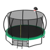Yeah Depot - 12FT Recreational Kids Trampoline with Safety Enclosure Net & Ladder, Outdoor Recreational Trampolines