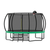 Yeah Depot - 12FT Recreational Kids Trampoline with Safety Enclosure Net & Ladder, Outdoor Recreational Trampolines
