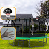 Yeah Depot - 12FT Recreational Kids Trampoline with Safety Enclosure Net & Ladder, Outdoor Recreational Trampolines