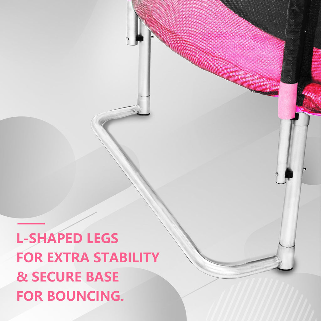 Yeah Depot - YC 8FT Trampoline Outer Net-Pink and black