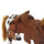 Yeah Depot - Qaba Sound-Making Ride On Horse for Toddlers 3-5, with Neighing and Galloping Sound, Stuffed Animal Horse Toy for Kids with Padding, Soft Feel, Brown