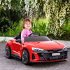 Yeah Depot - Aosom Kids Ride on Car, 12V Licensed Audi RS E-tron GT 3.1 MPH Electric Car for Kids, Ride-on Toy for Boys and Girls with Remote Control, 4 Wheels with Suspension, Horn, Music, Lights, Red