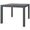 Yeah Depot - Outsunny Extendable Outdoor Dining Table, 41''- 83'' Aluminum Frame Patio Table with Wood Effect Steel Top, Rectangle Expandable Patio Table for 6-8, Dark Gray
