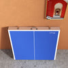 Yeah Depot - Soozier Mini Ping Pong Table Set for Outdoor and Indoor, Foldable Table Tennis Table with Net, 2 Paddles, 3 Balls, Adjustable Feet, Easy Assembly, Blue