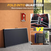 Yeah Depot - Soozier Full Size Ping Pong Table, Folds into Quarters, Portable Table Tennis Table with Net, Paddles, Balls, MDF, Charcoal Gray