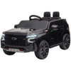 Yeah Depot - Aosom Chevrolet TAHOE Licensed Kids Ride on Car, 12V Battery Powered Kids Electric Car with Remote Control, Music, Lights, Horn, Suspension for 3-6 Years Old, Black
