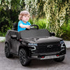 Yeah Depot - Aosom Chevrolet TAHOE Licensed Kids Ride on Car, 12V Battery Powered Kids Electric Car with Remote Control, Music, Lights, Horn, Suspension for 3-6 Years Old, Black