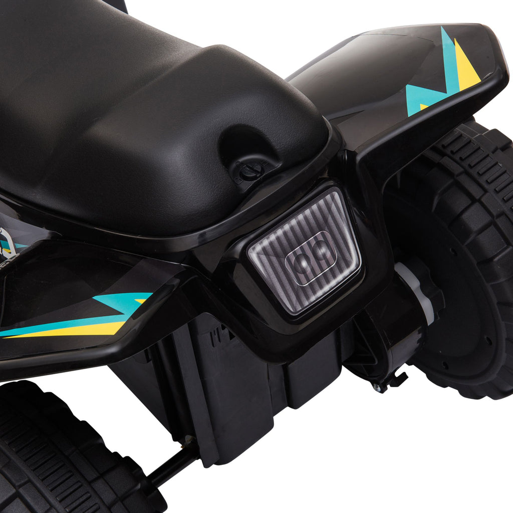 Yeah Depot - Aosom 6V Kids ATV 4-Wheeler Ride on Car, Electric Motorized Quad Battery Powered Vehicle with Forward/Reverse Switch for 18-36 Months Old Toddlers, Black
