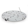 Yeah Depot - Round Plastic Folding Table with Carrying Handle, 66'' Heavy Duty Foldable Round Table Indoor Outdoor, 5 Legs Portable Dining Round Table for Parties, Banquets and Events, White