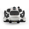 Yeah Depot - Electric Kids Racing Car with Music and Lights, White