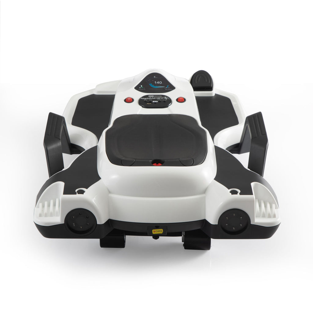 Yeah Depot - Electric Kids Racing Car with Music and Lights, White