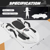 Yeah Depot - Electric Kids Racing Car with Music and Lights, White