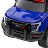 Yeah Depot - Aosom Kids Push Ride On Car with Working PA System and Horn, Police Truck Style Foot-to-Floor Sliding Car for Boys and Girls with Under-Seat Storage, for 18 Months to 5 Years Old, Blue