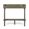 Yeah Depot - Outdoor Acacia Wood Balcony Bar Table, Gray Finish