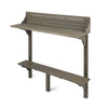 Yeah Depot - Outdoor Acacia Wood Balcony Bar Table, Gray Finish