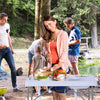 Yeah Depot - Outsunny Folding Camping Table with Faucet and Dual Water Basins, Outdoor Fish Table Sink Station, for Picnic, Fishing, 40''