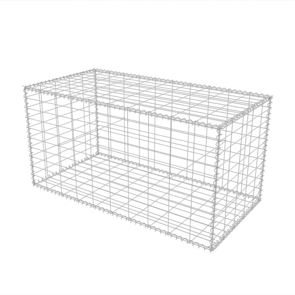 Home Life Boutique - Gabion Basket Galvanized Steel 39.4''x19.7''x19.7''
