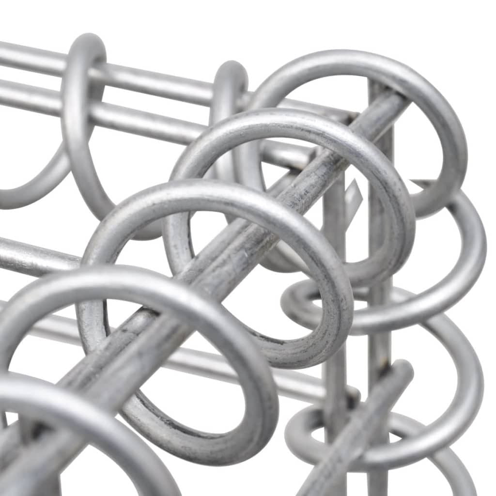 Home Life Boutique - Gabion Basket Galvanized Steel 39.4''x19.7''x19.7''