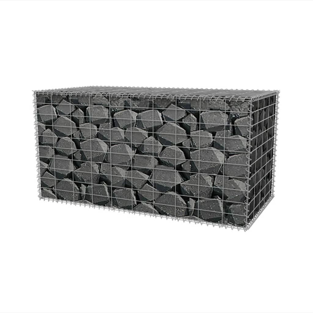 Home Life Boutique - Gabion Basket Galvanized Steel 39.4''x19.7''x19.7''