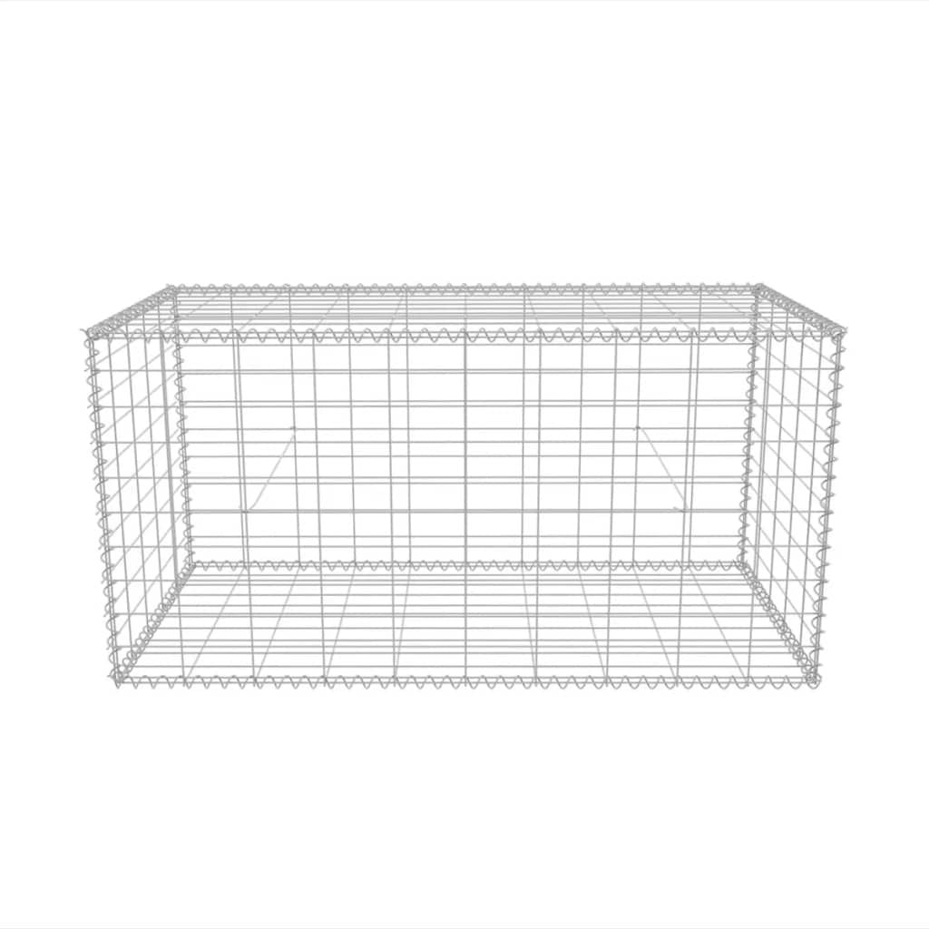 Home Life Boutique - Gabion Basket Galvanized Steel 39.4''x19.7''x19.7''
