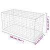Home Life Boutique - Gabion Basket Galvanized Steel 39.4''x19.7''x19.7''