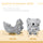 Yeah Depot - Qaba Kids Ride-On Rocking Horse, Koala-shaped Rocker with Realistic Sounds for Children 18-36 Months, Gray