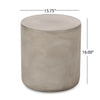 Yeah Depot - Outdoor LightWeight Concrete Side Table,Light Gray