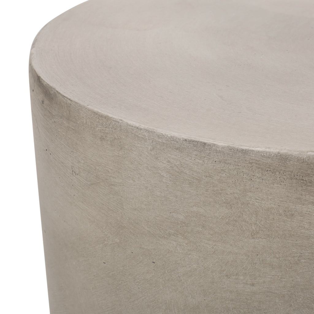 Yeah Depot - Outdoor LightWeight Concrete Side Table,Light Gray