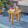 Yeah Depot - Outdoor 16'' Acacia Wood Side Table, Teak Finish