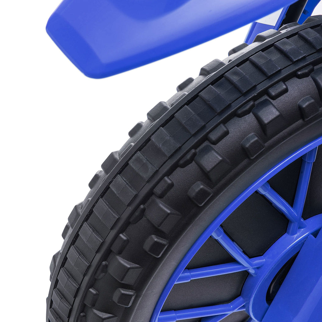 Yeah Depot - Aosom 12V Kids Motorcycle Dirt Bike Electric Battery-Powered Ride-On Toy Off-road Street Bike with Charging Battery, Training Wheels Blue