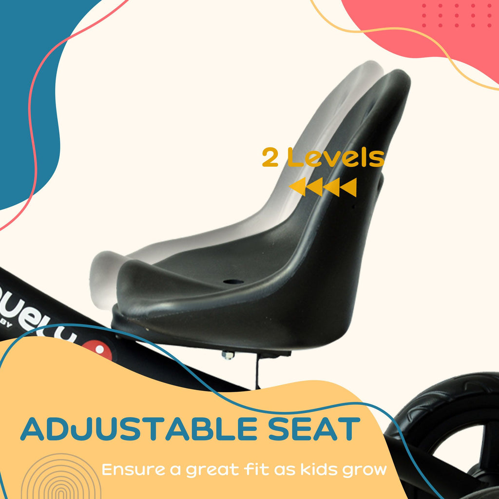 Yeah Depot - Qaba 3-Wheel Recreation Ride-On Toddler Tricycle With Bell Indoor / Outdoor - Black