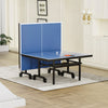 Yeah Depot - Table Tennis Table - 15mm Professional MDF Indoor Table Tennis Table with Table Tennis Net and Bats etc. Quick Assembly, Single Training Table, 108''L x 60''W x 30''H