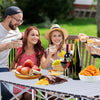Yeah Depot - Portable Folding Lightweight Aluminum Camping Picnic Table for 4-6, Compact Roll Top Table with Carry Bag