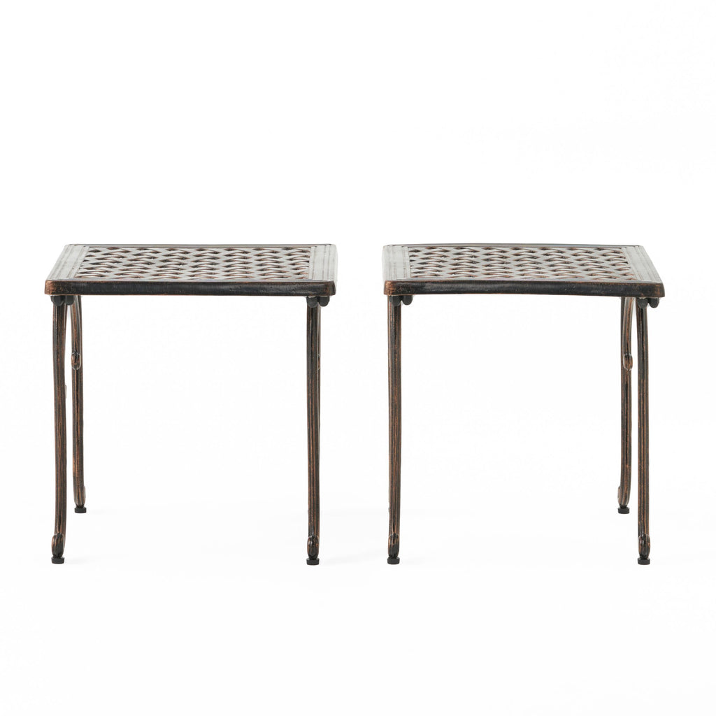 Yeah Depot - LAUGHLIN KD CAST END TABLE [SET OF 2 PCS]