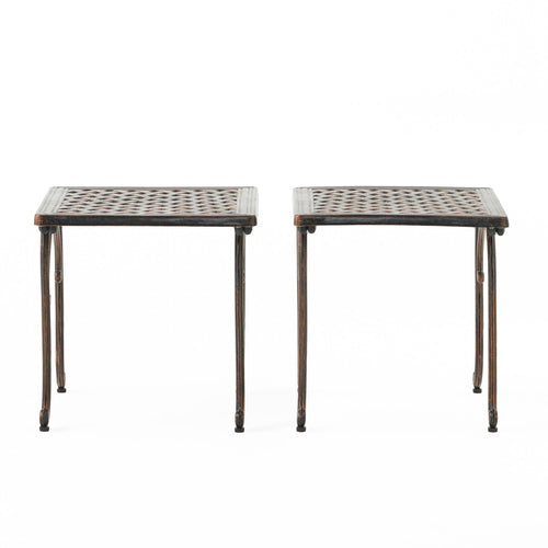 Yeah Depot - LAUGHLIN KD CAST END TABLE [SET OF 2 PCS]