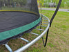 Yeah Depot - YC 14FT Recreational Trampolines with Enclosure for Kids and Adults with Patented Fiberglass Curved Poles Pumpkin -Green